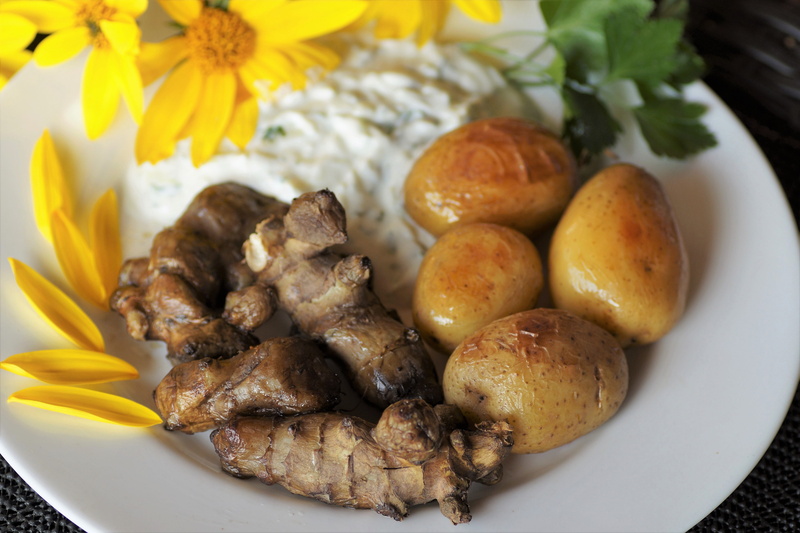 jerusalem artichokes, 5K, flower, food, vegetarian, dinner, meat, healthy, close-up, wellbeing, no people, baked, snack, indoors, jerusalem artichoke