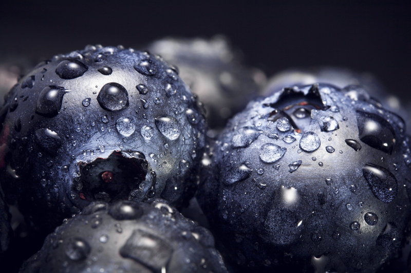 blueberry, selective focus, purity, drop, healthfood, fruit, silver colored, high definition, health, water drop, water, full frame, wet, backgrounds, close-up
