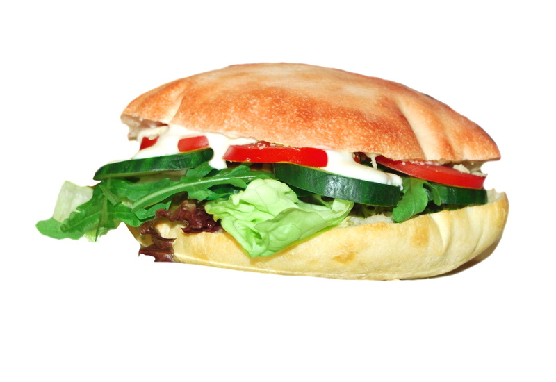 hamburger, snack, meatless, vitamins, ready-to-eat, vegetable, 1080P, fast food restaurant, cheeseburger, bread, meat, white background, basil, board