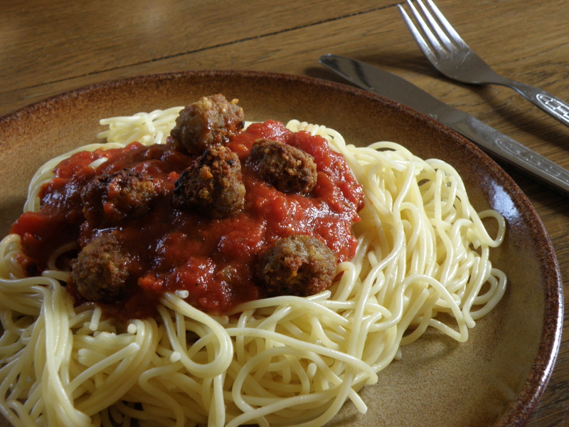 high angle view, meatball, no people, red, wellbeing, Lunch, cooked, italian Culture, garnish, cheese, table, ready-to-eat, meal, gourmet, indoors, butter