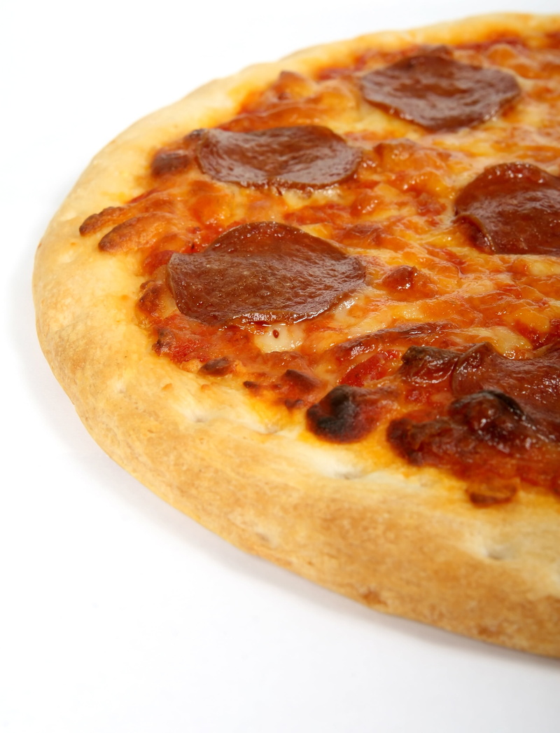 dough, baked, hot, pepperoni, natural, spices, italian, no people, temptation, copyspace, high angle view, close-up, oven, meat, dinner, macro, good, 2K