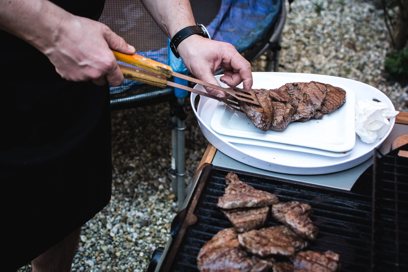 men, outside, summer, midsection, paleo, food, gourmet, 5K, heat - Temperature, occupation, Beef, barbecue Grill, grilling, human Hand, hands, food and drink