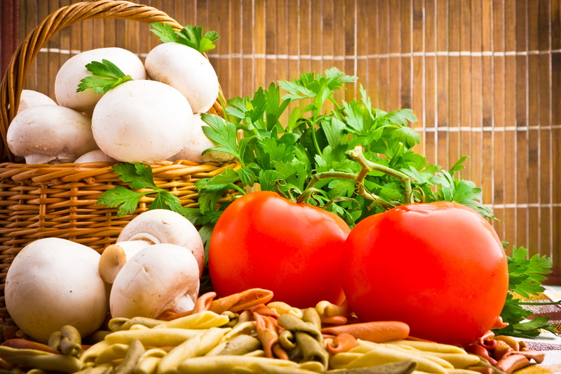 no people, freshness, onion, red, basket, mushroom, vegetable, close-up, ingredient, button, raw food, food, food and drink, fruit, 5K, indoors, wellbeing