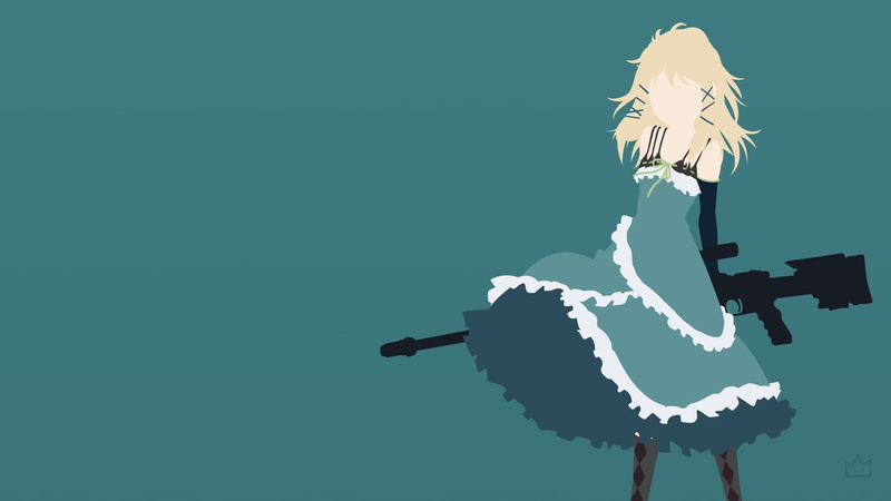 Tina Sprout, 1080P, minimalism, Black Bullet