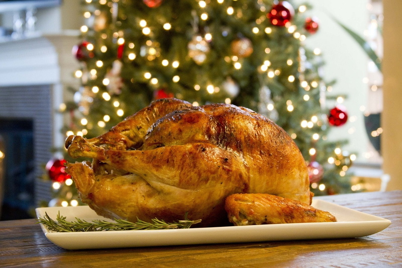Meat, decoration, Roast, Christmas, roasted, dinner, white meat, ready-to-eat, roast turkey, christmas tree, holiday - event, holiday, no people, garnish