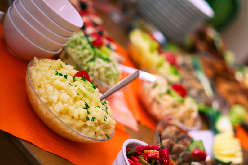 foodie, wellbeing, 4K, lunch box, freshness, fruit, potatoes, food and drink, healthy eating, meat, kitchen utensil, Potato Salad, japanese food, focus on foreground