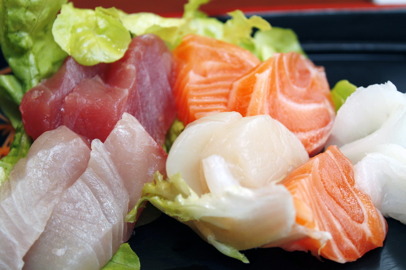 cuisine, raw food, asian, japanese, tuna, meal, lunch, meat, 4K, white, crockery, japan, healthy, rice - food staple, fish, vegetable, sashimi, delicious