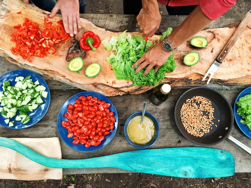 4K, delicious, real people, wooden, healthy eating, table, choice, yummy, hand, food, wood, healthy, wooden table, vegetarian, food preparation, food photography