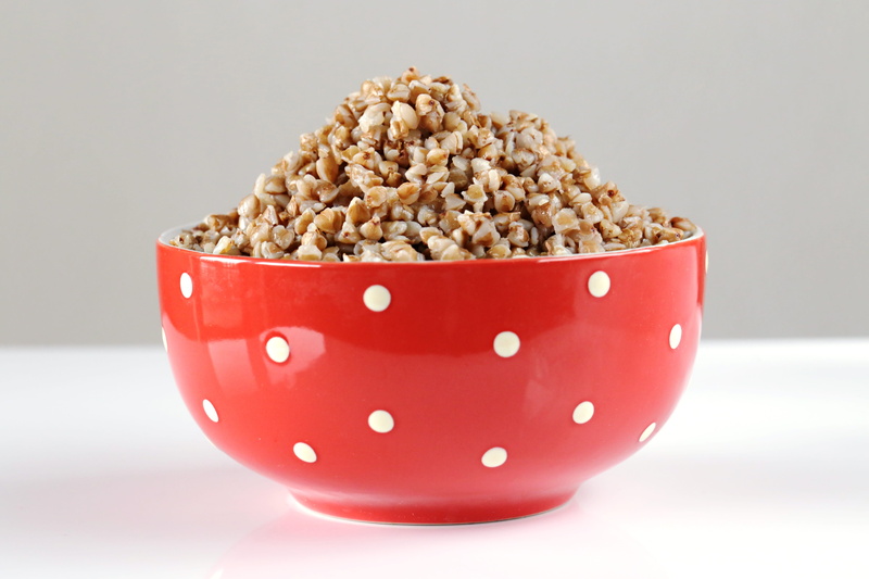 porridge, bowl, food, vegan, popcorn, container, snack, red bowl, single object, useful, close-up, no people, kitchen utensil, seed, freshness, buckwheat