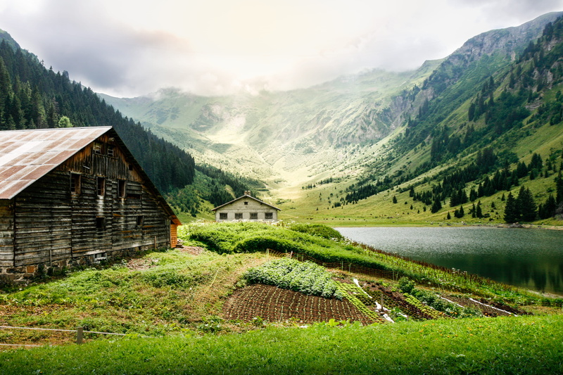 vacation, 2K, nature, building, plant, house, sunlight, mountain range, architecture, no people, france, cloud - sky, alps, beauty in nature, hidden, lake