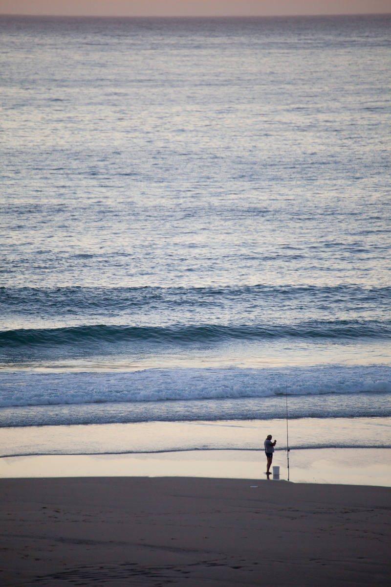 lifestyles, fisherman, cane, waves, fishing, wave, full length, secluded beach, fishermen, one person, nature, leisure activity, spain, ocean, beach, scenics - nature