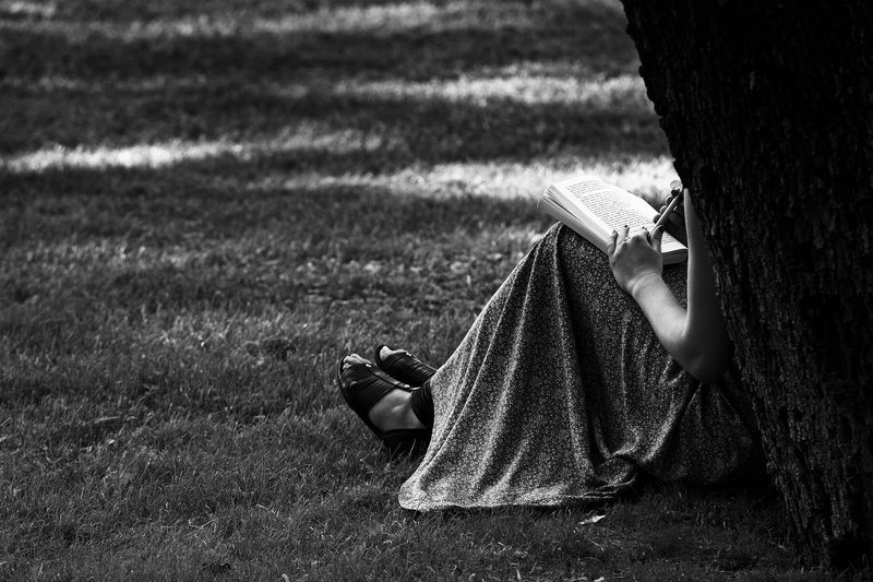 outdoors, dress, adult, photo, land, people, person, wise, 2K, clothing, leaning, book, reflection, women, nature, side view, rome, novel, real people