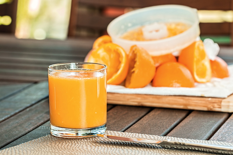 slice, yellow, food, ripe, smoothie, orange Juice, organic, snack, vitamin, fruit juice, fresh, liquid, citrus, vegetarian Food, breakfast, juicy, tray