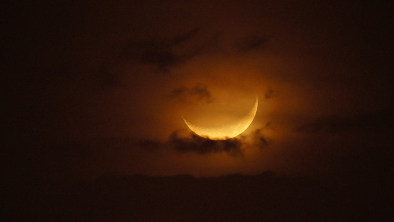 space exploration, colombia, natural phenomenon, varied, crescent, armenia, beauty in nature, night, planetary moon, sky, outdoors, moonlight, 4K, copy space