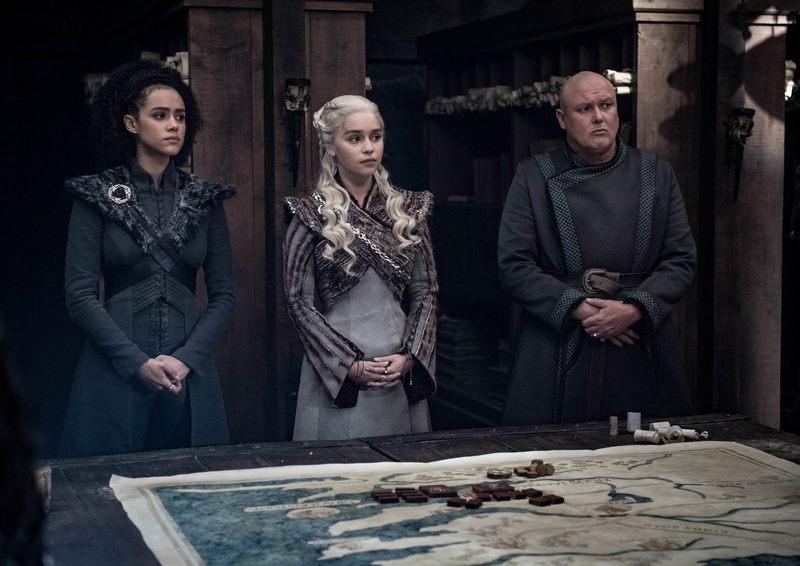 Missandei (Game Of Thrones), TV Show, Nathalie Emmanuel, Lord Varys, Game Of Thrones, Conleth Hill, 2K, Emilia Clarke, Daenerys Targaryen