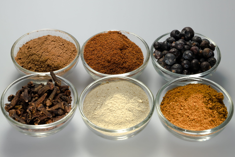 bowl, powders, Cloves, seasoning, pepper, curry, White Pepper, freshness, Spices, black peppercorn, studio shot, herb, 2K, dried food, close-up, food