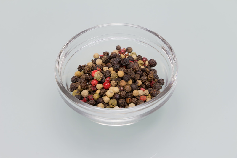 freshness, colorful, healthy eating, white, sharpness, still life, cooking ingredients, peppercorns, preparation, cut out, nut - food, spice, white background