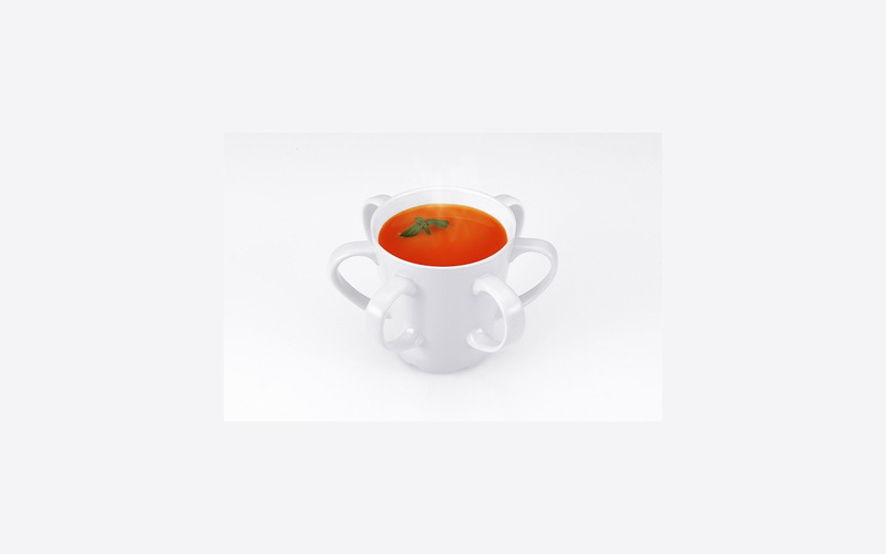digital art, cup, 1080P, soup, white background, minimalism, tomatoes