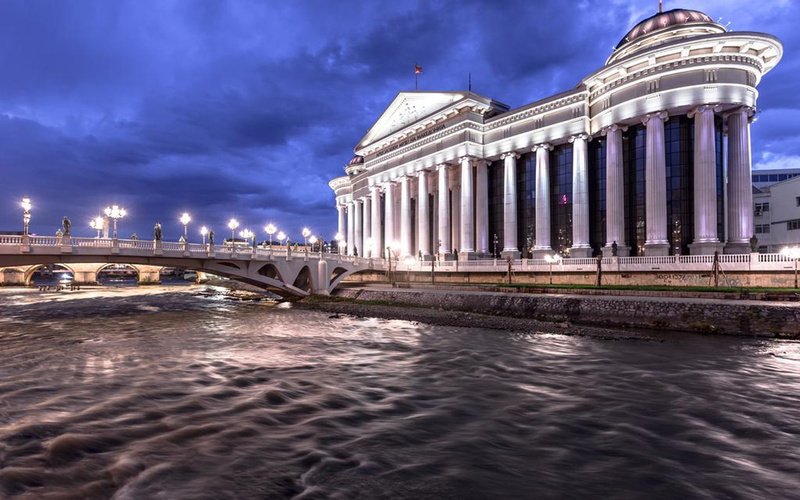 new, hd, river, bridge, museum, vardar, macedonia, skopje, archaeological, republic, 1080P
