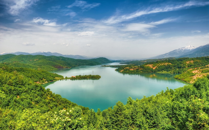 1080P, Debarsko, Sky, Forest, Lake, Macedonia