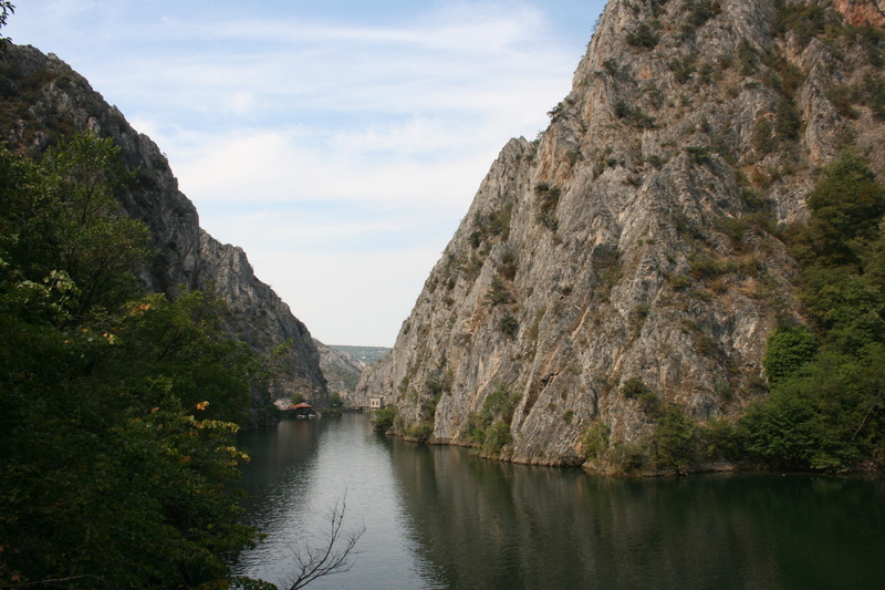 no people, water, canyon matka, matka, idyllic, cloud - sky, rock formation, beauty in nature, scenics - nature, canyon matka macedonia, macedonia, 4K