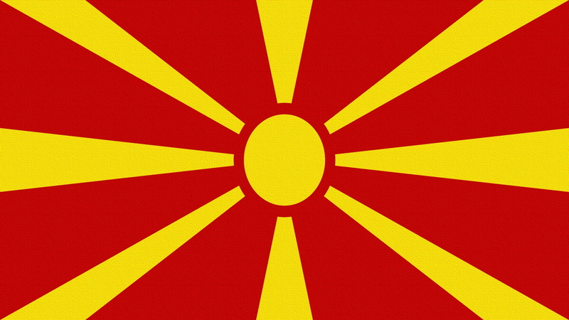 studio shot, macedonia, circle, vibrant color, republic, flag, sunbeam, abstract backgrounds, outdoors, multi Colored, striped, creativity, saturated color
