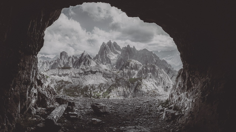 eberhard grossgasteiger, 1080P, landscape, mountain pass, cave