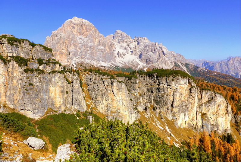 dolomites, mountain range, travel destinations, tree, eroded, solid, sky, alpine panorama, italy, no people, mountains, summer, nature, 4K, mountain, valley
