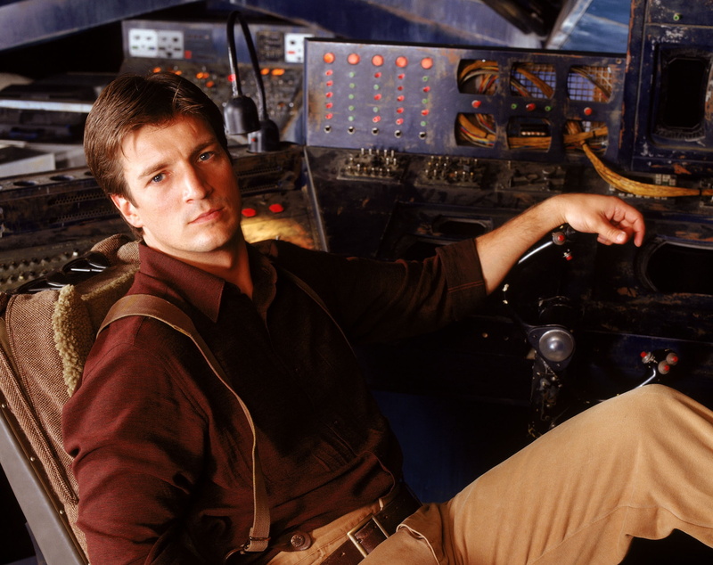 indoors, one person, car, complexity, transportation, Nathan Filion, s, air vehicle, men, Nathan Fillion, airplane, 1080P, sitting, portrait, shirt, Captain Reynolds.