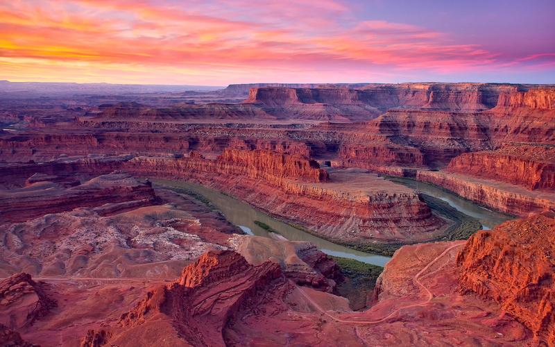park, landscape, 2K, horse, utah, hd, sunrise, summer, state, dead, united, states, point