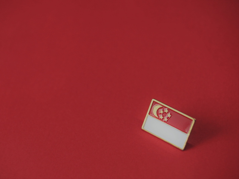 copy Space, symbol, holiday, decoration, 4K, red, celebration, christmas, close-up, badge, backgrounds, gift, no People, singapore, single Object