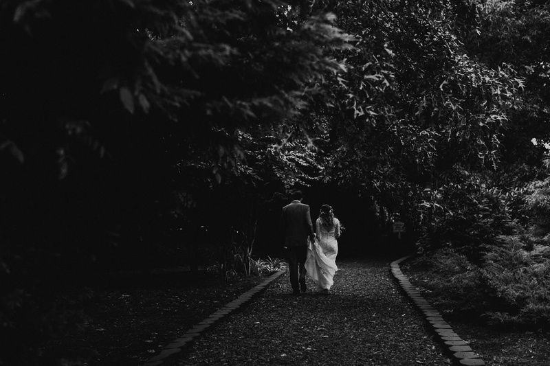 couple, people, woodland, the way forward, photo, day, groom, road, grayscale, man, female, outdoors, real people, nature, plant, direction, women, wedding