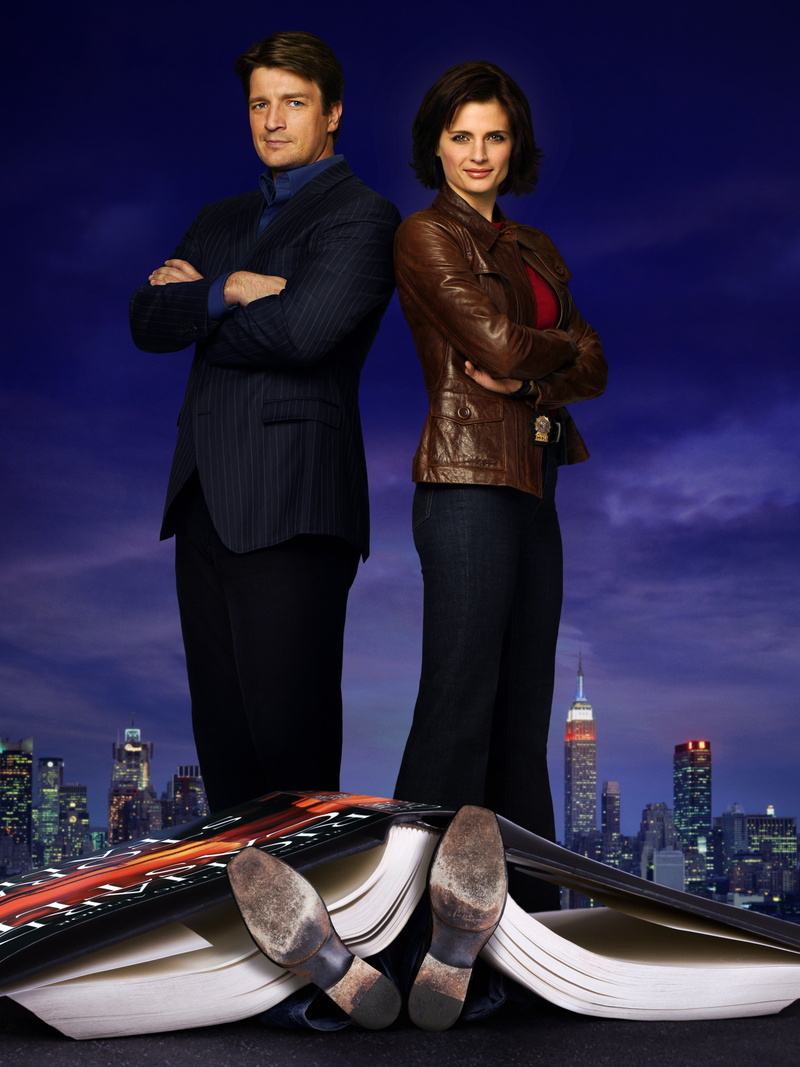 x, castle, fillion, nathan, 4K, art, series, katic, Stana Katic, Nathan Fillion, entertainment, tv, hd, stana