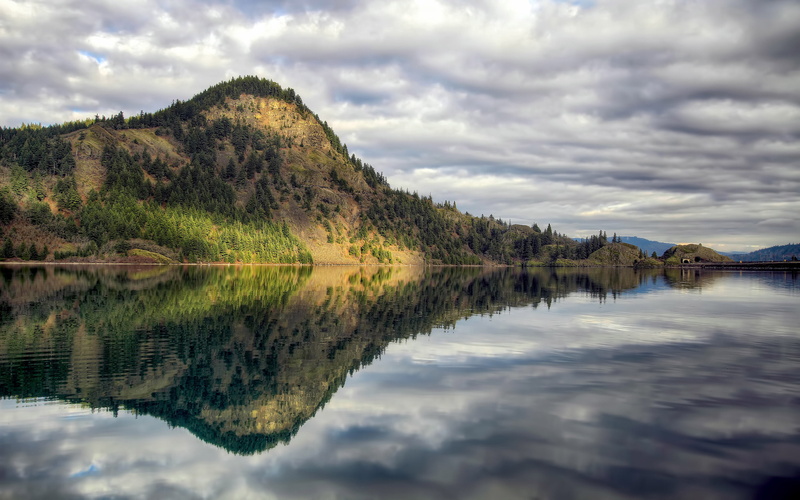 tranquil scene, tablet, desktop, idyllic, cloud - sky, state, plant, sky, 4K, scenics - nature, hd, waterfront, ultra, river, drano, day, columbia, reflection lake