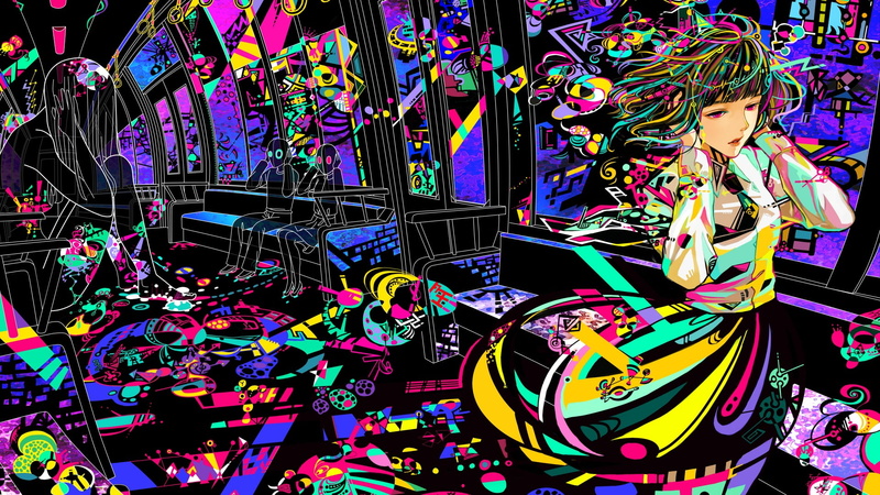 front view, original characters, large group of objects, backgrounds, variation, 1080P, communication, indoors, art and craft, technology, retail, abundance