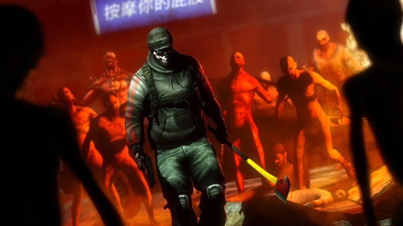 people, illuminated, Killing Floor 2, application, digital art, adult, group of people, 1080P, medium group of people, concert, axes, video games, group