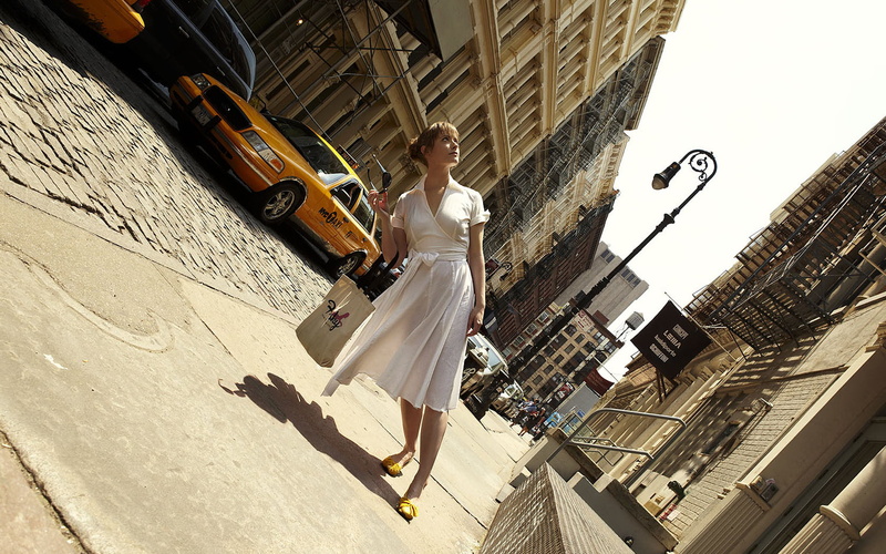 manhattan - New York City, street, young women, people, young Adult, jumping, women, New York, leisure activity, surplice, summer, building exterior, urban Scene