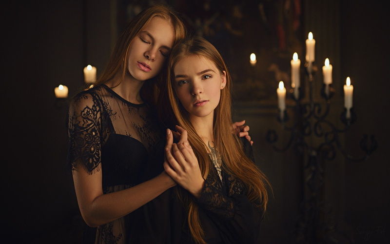 dark, women, 1080P, model, Sergey Zhirnov, Vasilisa Sarovskaya