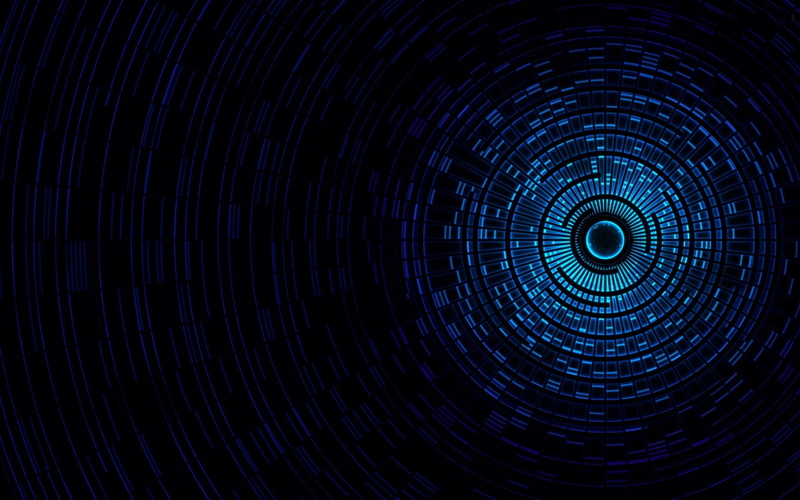 pattern, black background, backgrounds, no people, purple, distorted image, hd, illuminated, blue, motion, technology, spinning, high, full frame