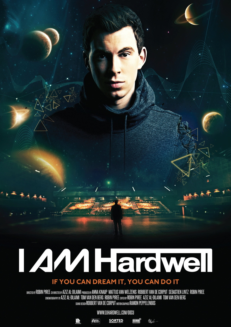 star - space, front view, text, music, black color, Robbert van de Corput, I AM Hardwell, abstract, aggression, sign, Hardwell, fashion, young adult, poster