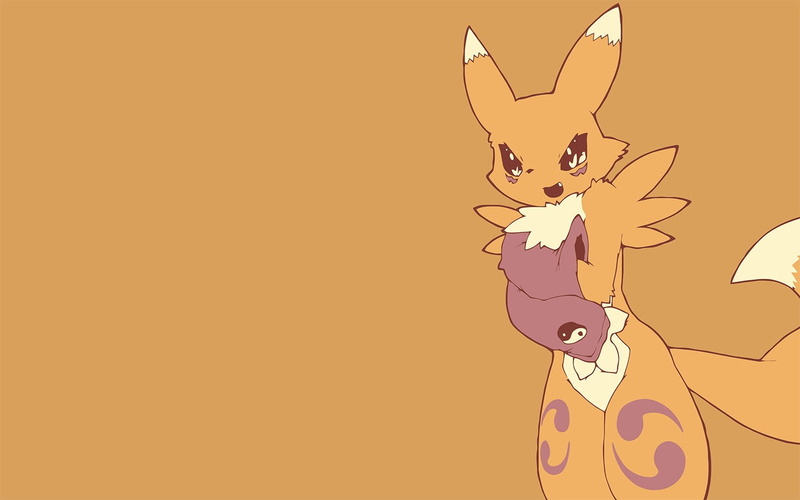 x, art, furry, Renamon, digimon, hd, fandom, 720P, anime