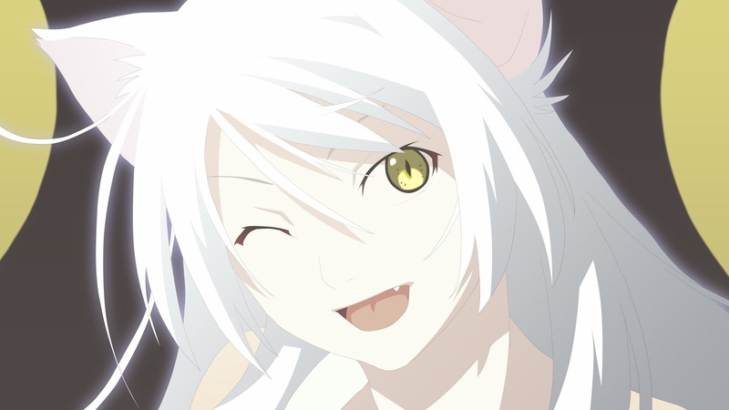 720P, cat girl, Sawarineko, cat, Monogatari Series, anime, anime girls, nekomimi, Hanekawa Tsubasa