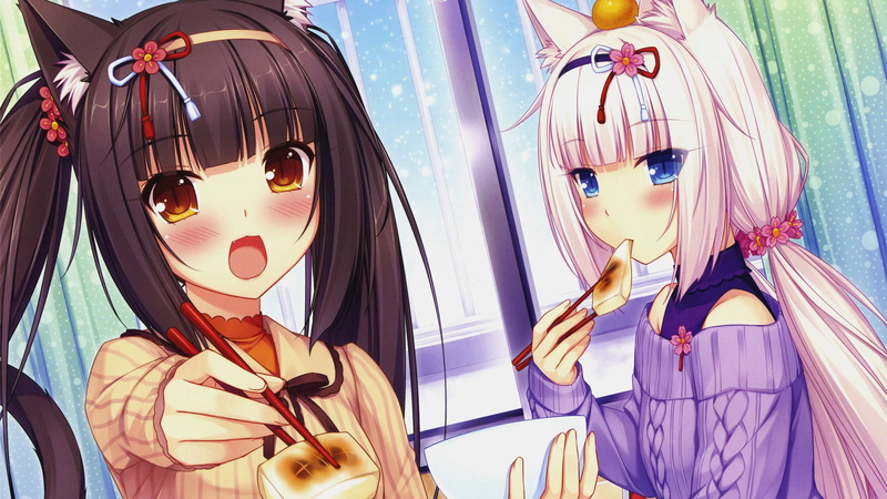 no people, day, representation, female likeness, close-up, Vanilla (Neko Para), nekomimi, human representation, statue, 2K, Chocolat (Neko Para), Neko Para