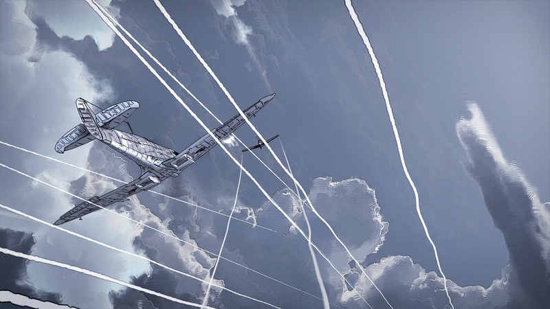 1080P, airplane gunships paths of hate digital art music fury
