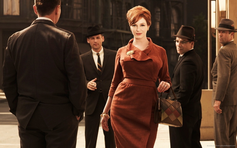 actress, 1080P, Christina Hendricks, women, men, redhead, Mad Men