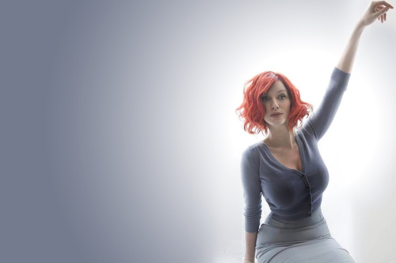 woman angel, Christina Hendricks, 1080P