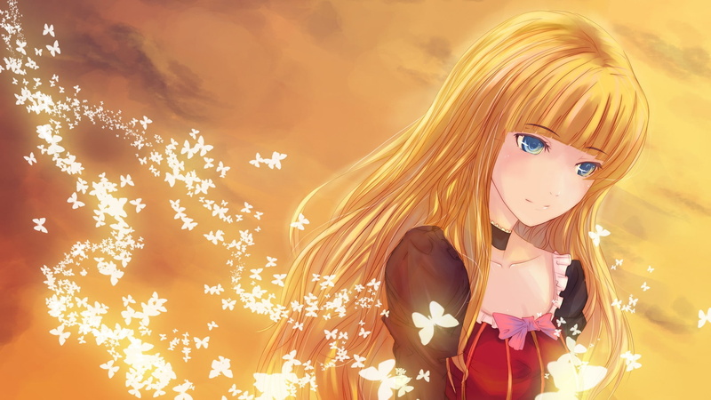 Umineko no Naku Koro ni, 1080P, long hair, blue eyes, blonde, anime girls