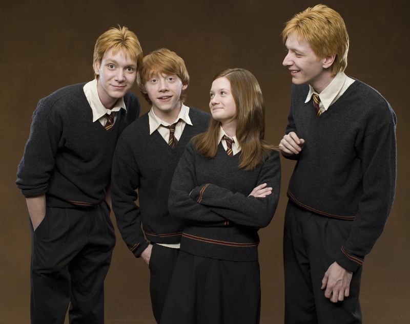 looking At Camera, women, harry, adolescence, teenage boys, pre-adolescent child, emotion, childhood, Weasley, portrait, indoors, group Of People