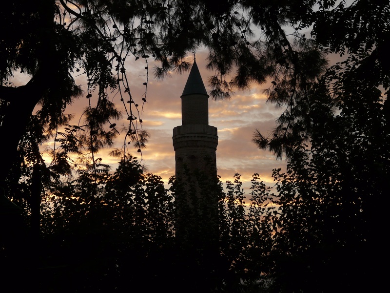 belief, spire, sky, cloud - sky, seldschukisch, yivli seminars, religion, plant, architecture, minaret, antalya, place of worship, building exterior, travel destinations