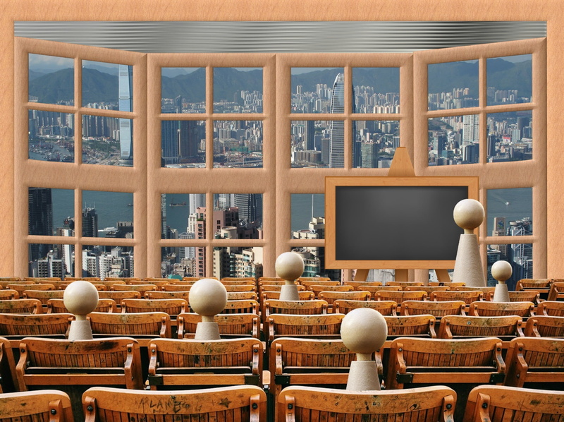 shape, built structure, university, illustration, building, large group of objects, chair, group, school, seat, lecture, table, domestic room, 1080P, education
